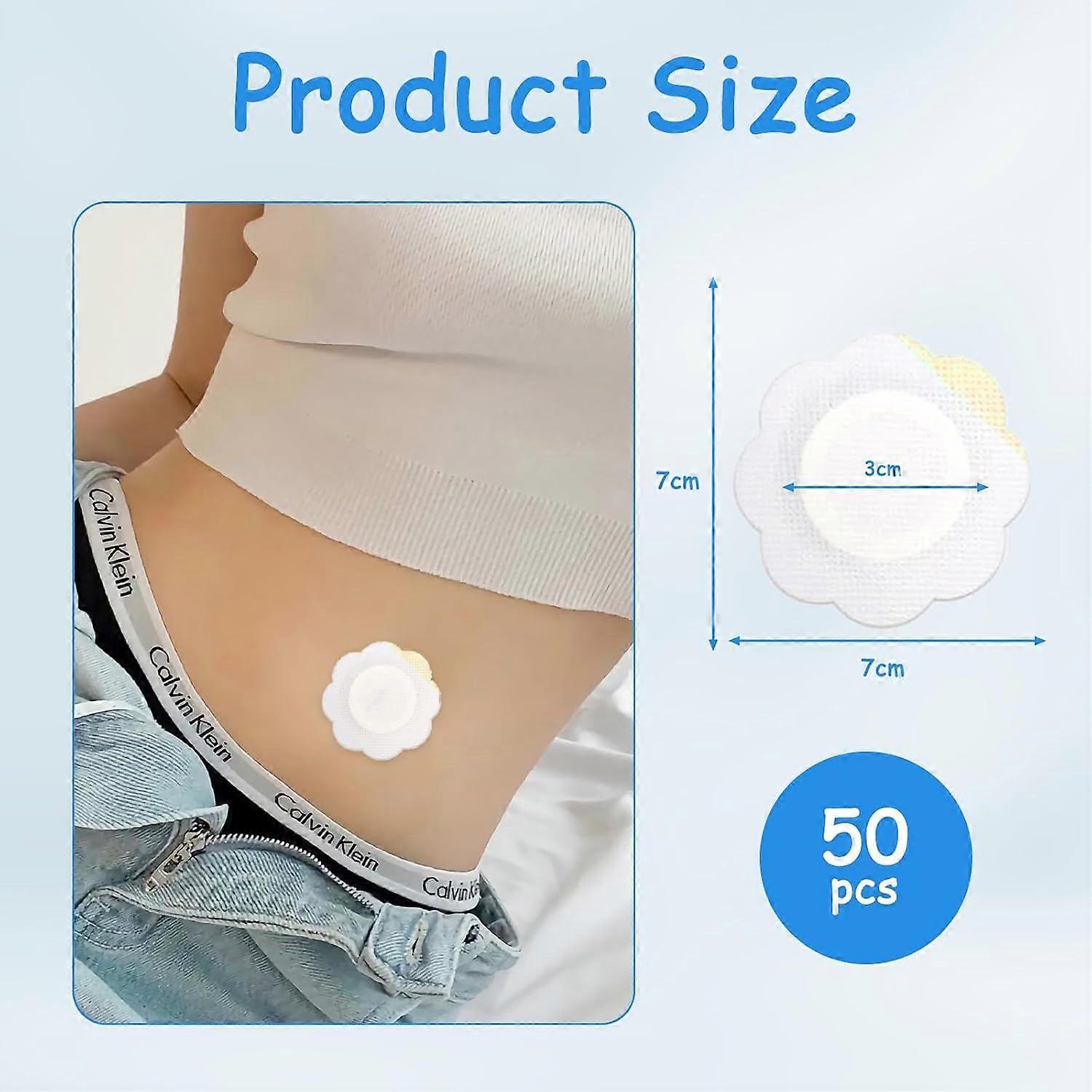 50Pcs Castor Oil Patches Disposable Castor Oil Patches Castor Oil Belly Button