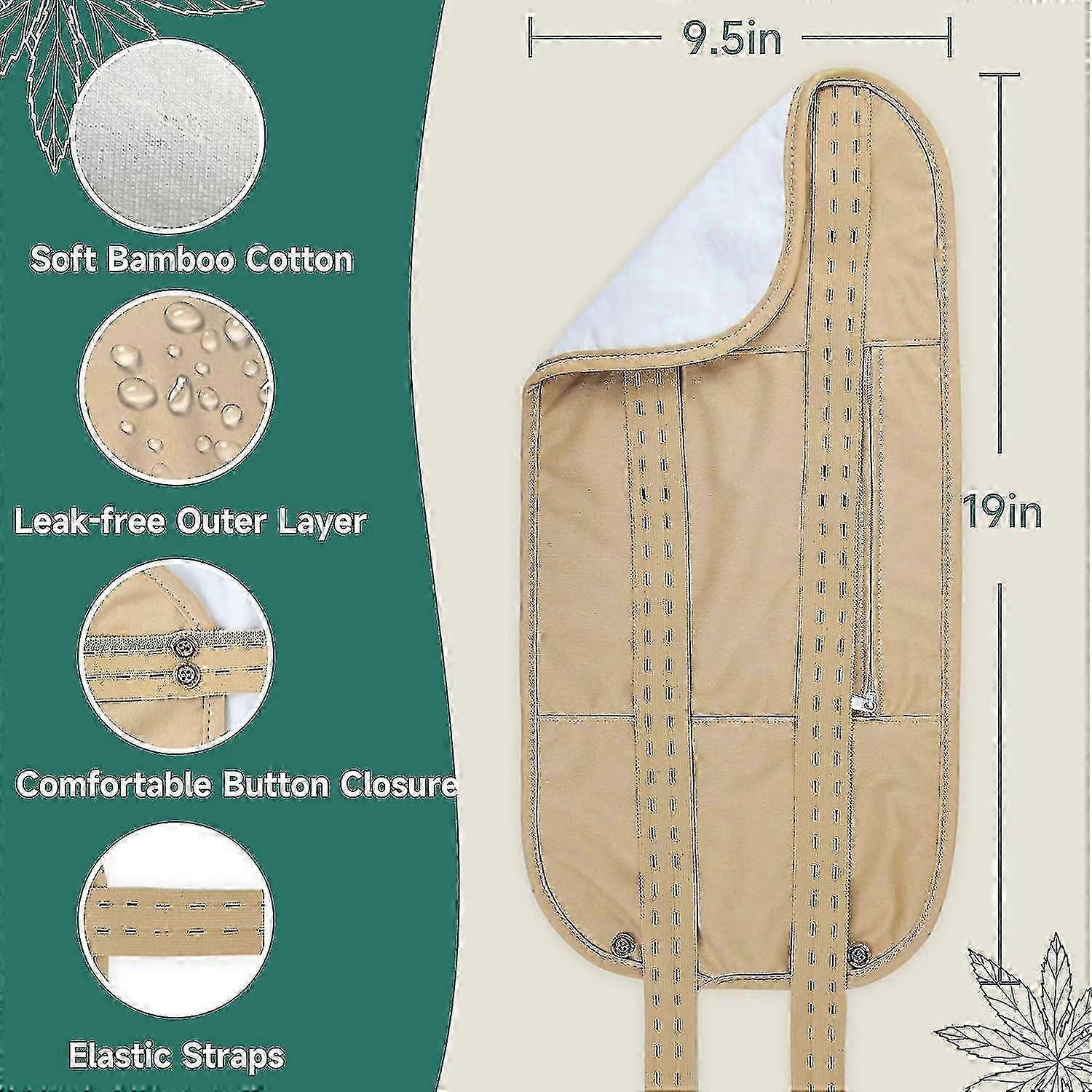 Castor Oil Pack Cotton Wrap Castor Oil Pack Compress Reusable Organic Castor Oil Pack Kit Self Conditioning