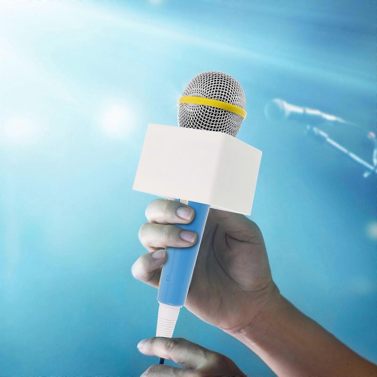 Fake Microphone Prop - Simulated Pretend Mic for Roleplay, Party, or Stage Use