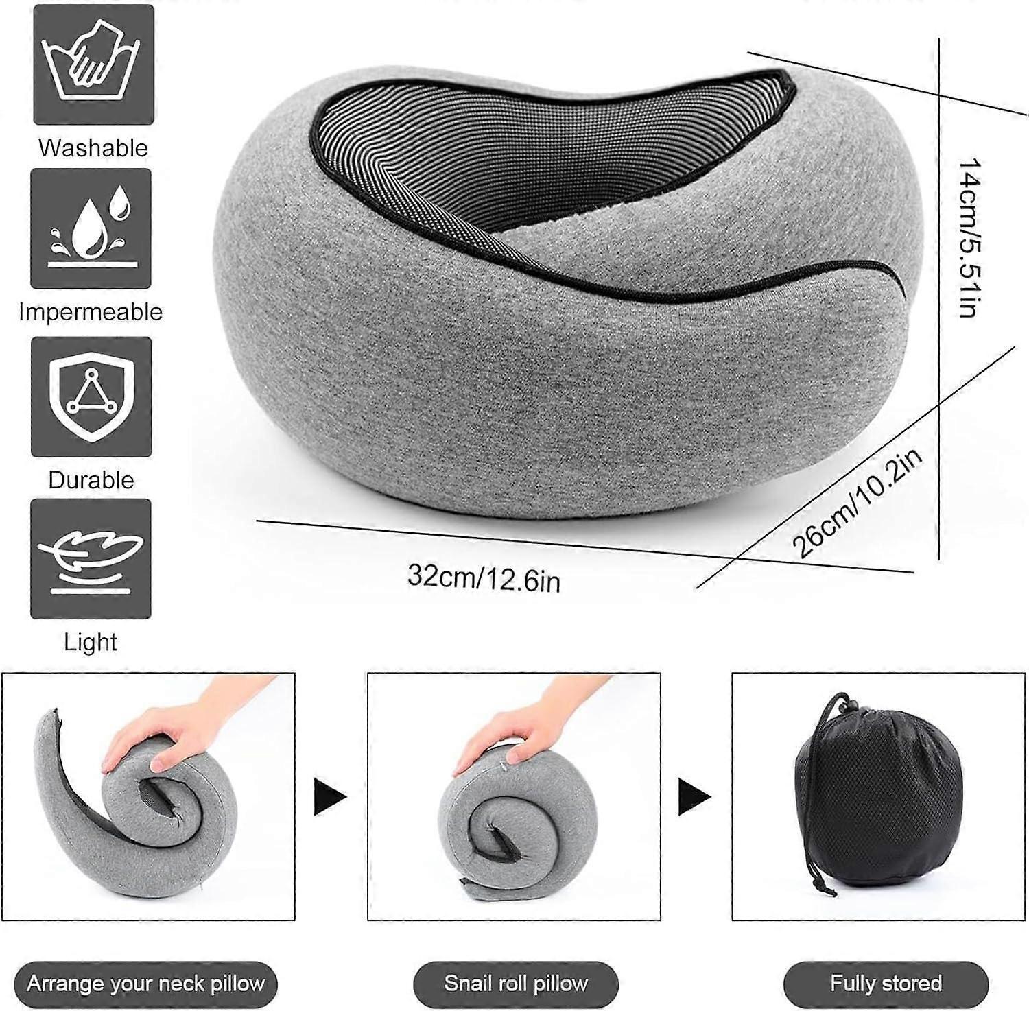 Travel Neck Pillows for Airplane Travel Comfort Support Cushion