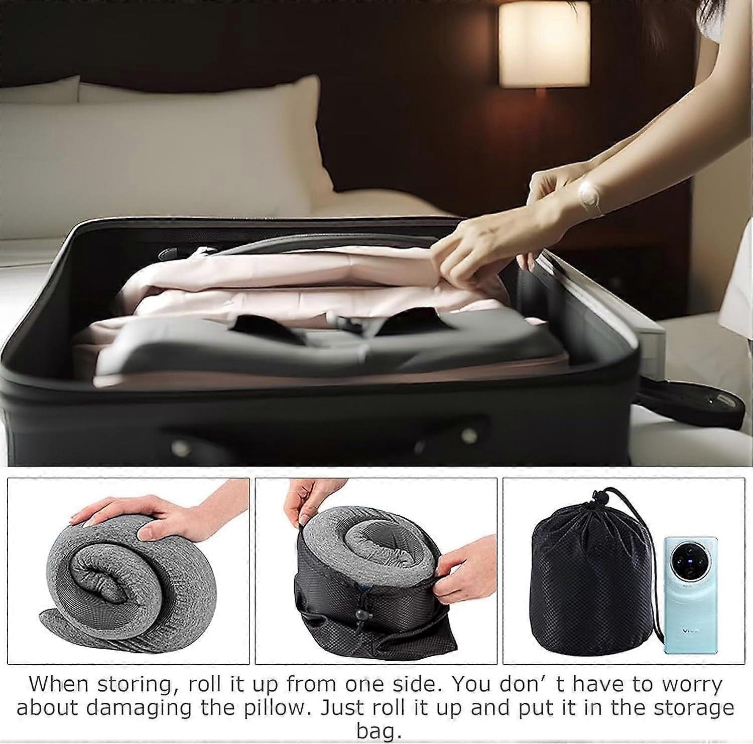 Travel Neck Pillows for Airplane Travel Comfort Support Cushion