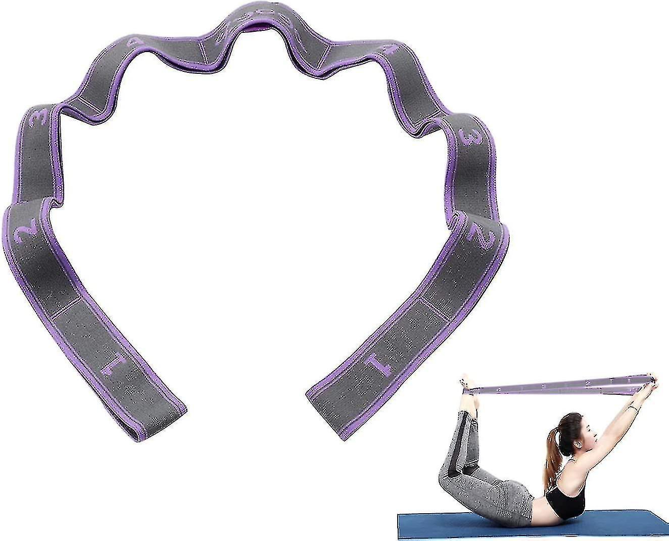 9-Loop Yoga Stretch Strap for Flexibility & Exercise
