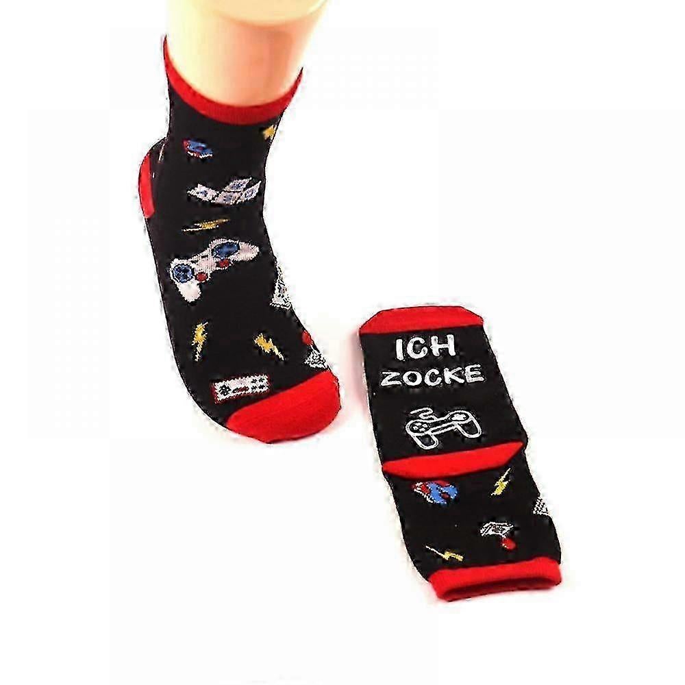 Gaming Socks - Please Dont Disturb I'm Gaming - Non-Slip Gamer Ankle Socks