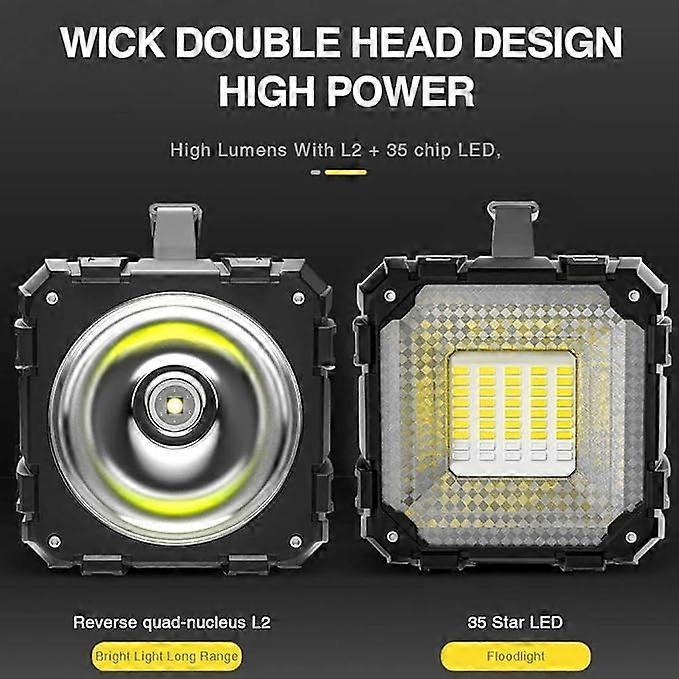 Rechargeable LED Spotlight Flashlight High Power Torch with Focus Beam