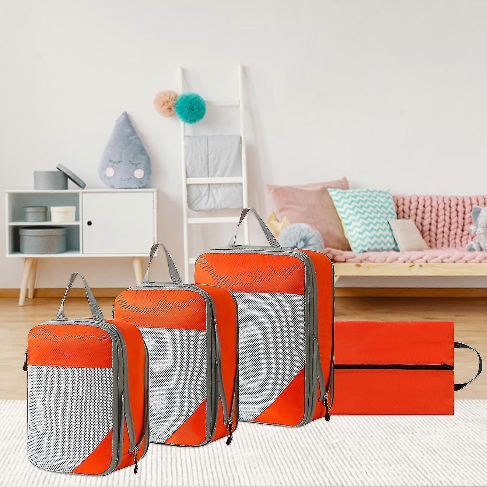 4pcs Extensible Compression Packing Cubes for Suitcases - 50% Offer