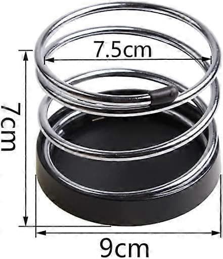 Car Cup Holder Universal Drink Bottle Can Holder Silver Black 90x70 mm