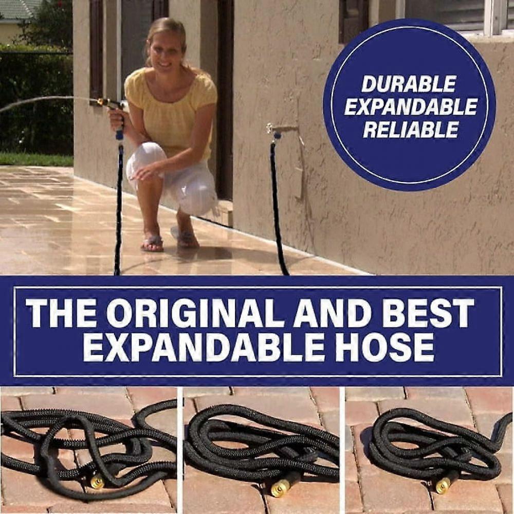25ft Garden Hose - Lightweight Flexible Water Hose 5m-15m Range