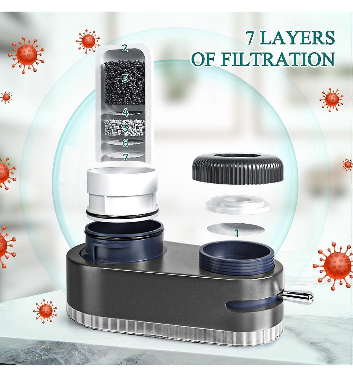 Transparent Sink Tap Water Filter, Anti-Limescale Purifier