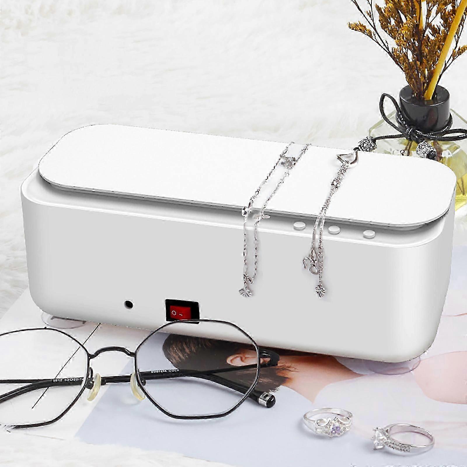 Ultrasonic Glasses & Jewelry Cleaner, Compact Household Cleaning Machine