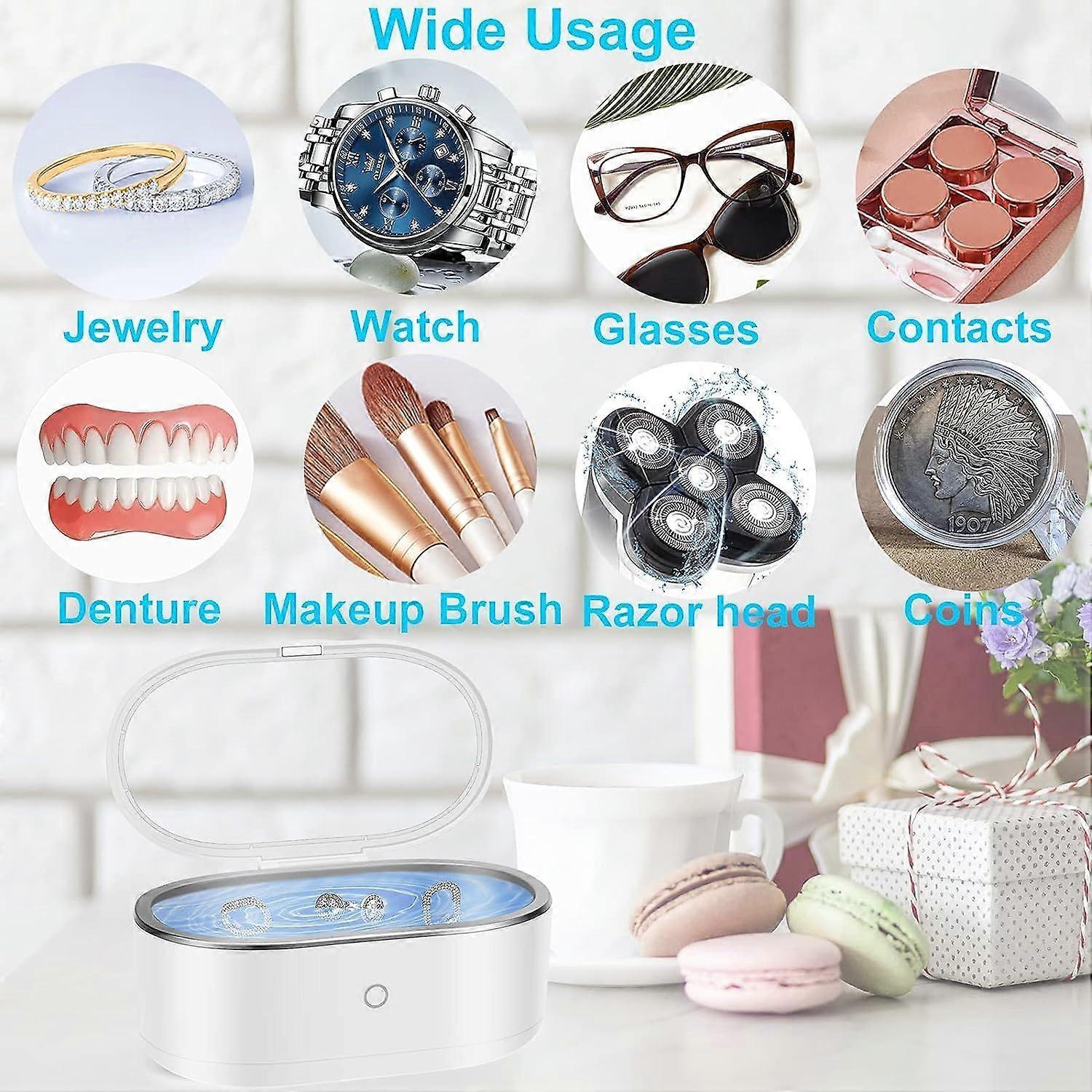 45kHz Ultrasonic Jewelry & Eyeglass Cleaner with 18oz Large Capacity