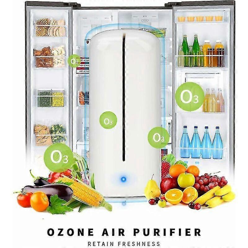 Mini Ozone Air Purifier for Fridge, Shoe Cabinet, Wardrobe & Home Vegetable Use