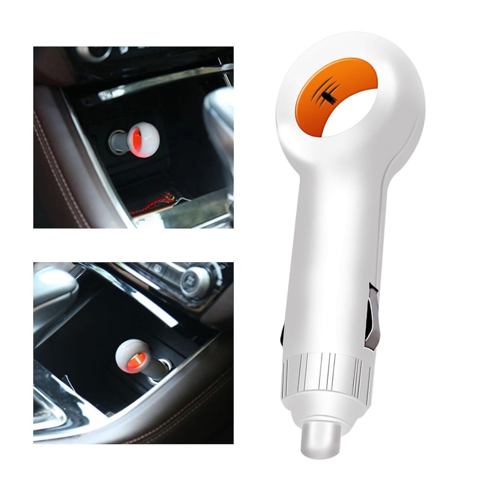 Mini Car Air Purifier with Negative Ion Filter - White Vehicle Model