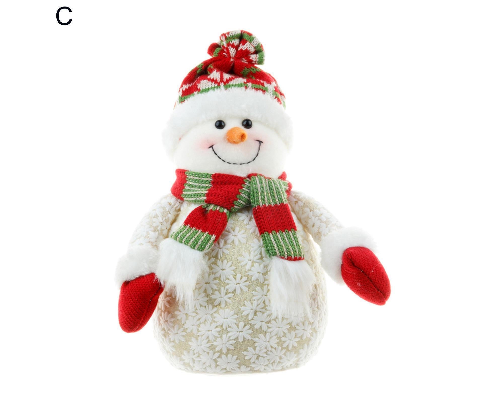 Xmas Snowman Ornament Light Yellow