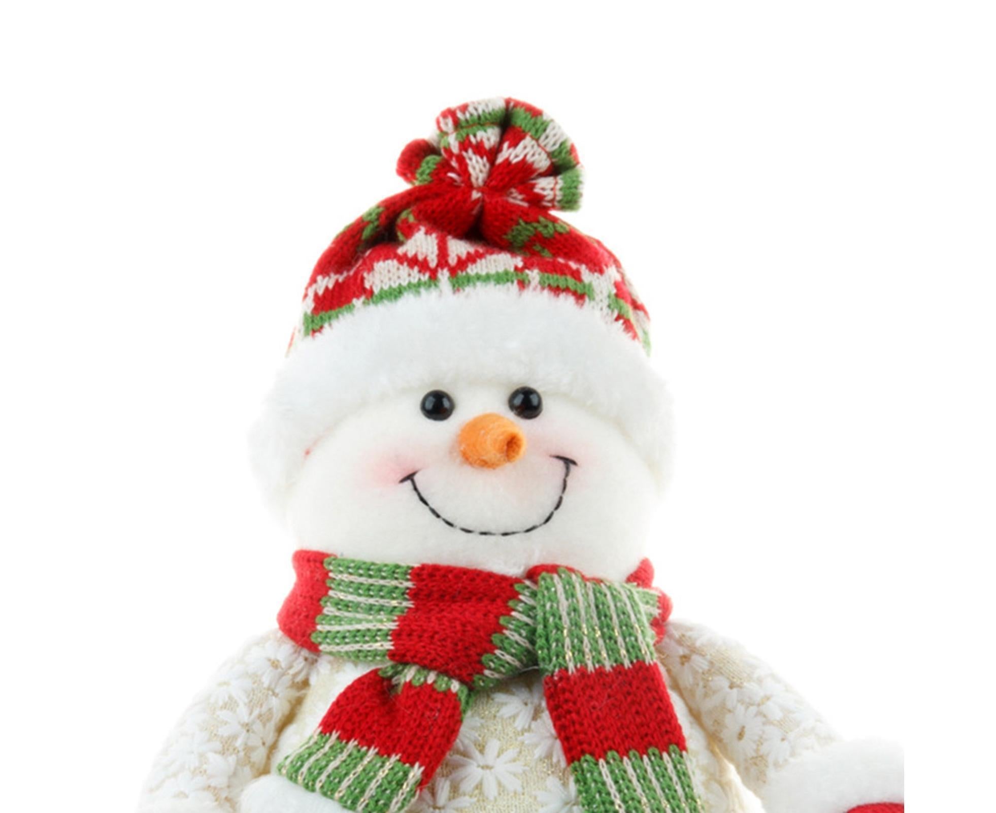 Xmas Snowman Ornament Light Yellow