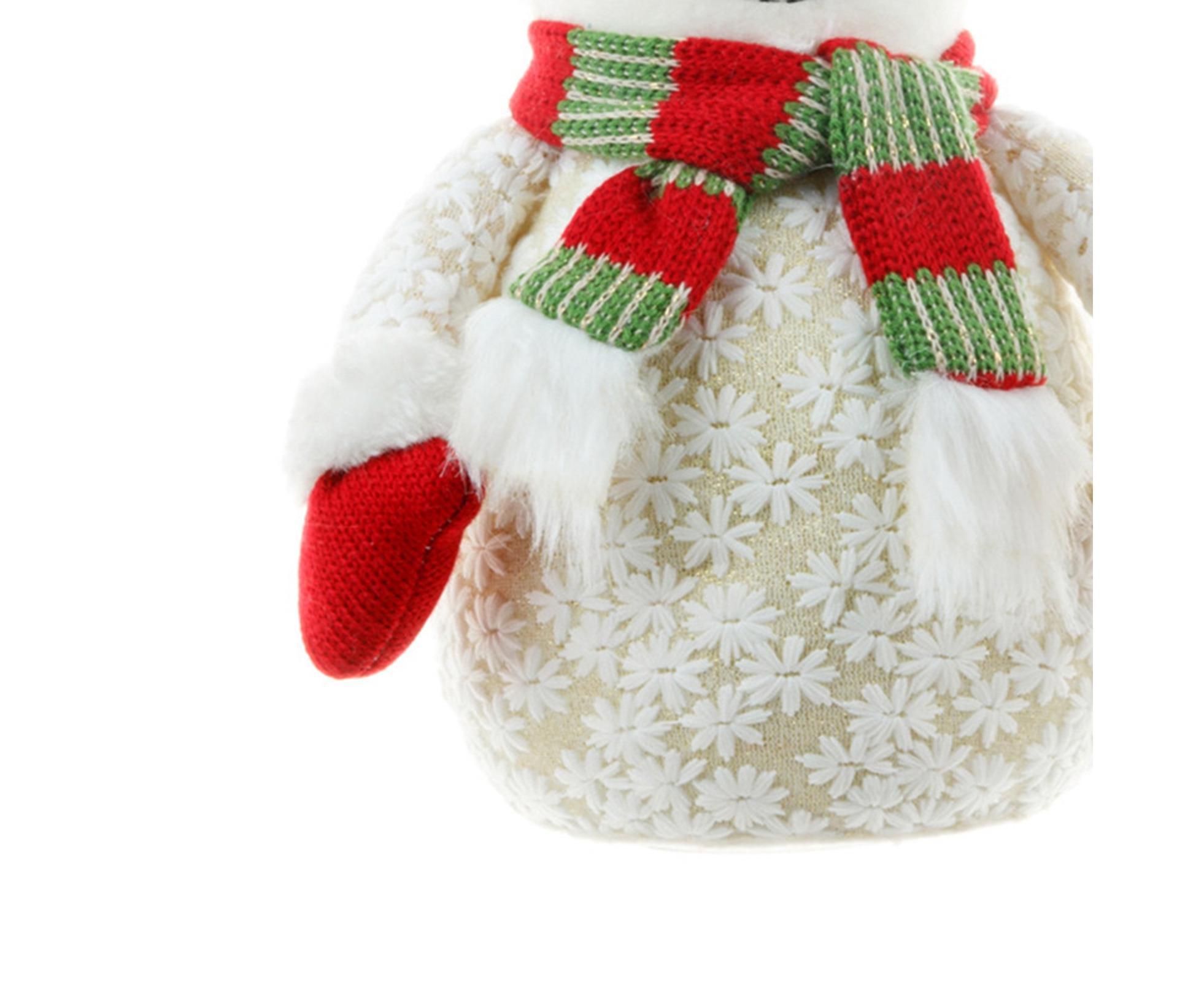 Xmas Snowman Ornament Light Yellow