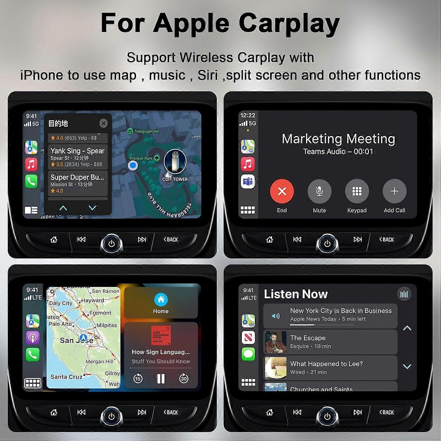 Wireless CarPlay Adapter, Converts Wired to Wireless for iPhone