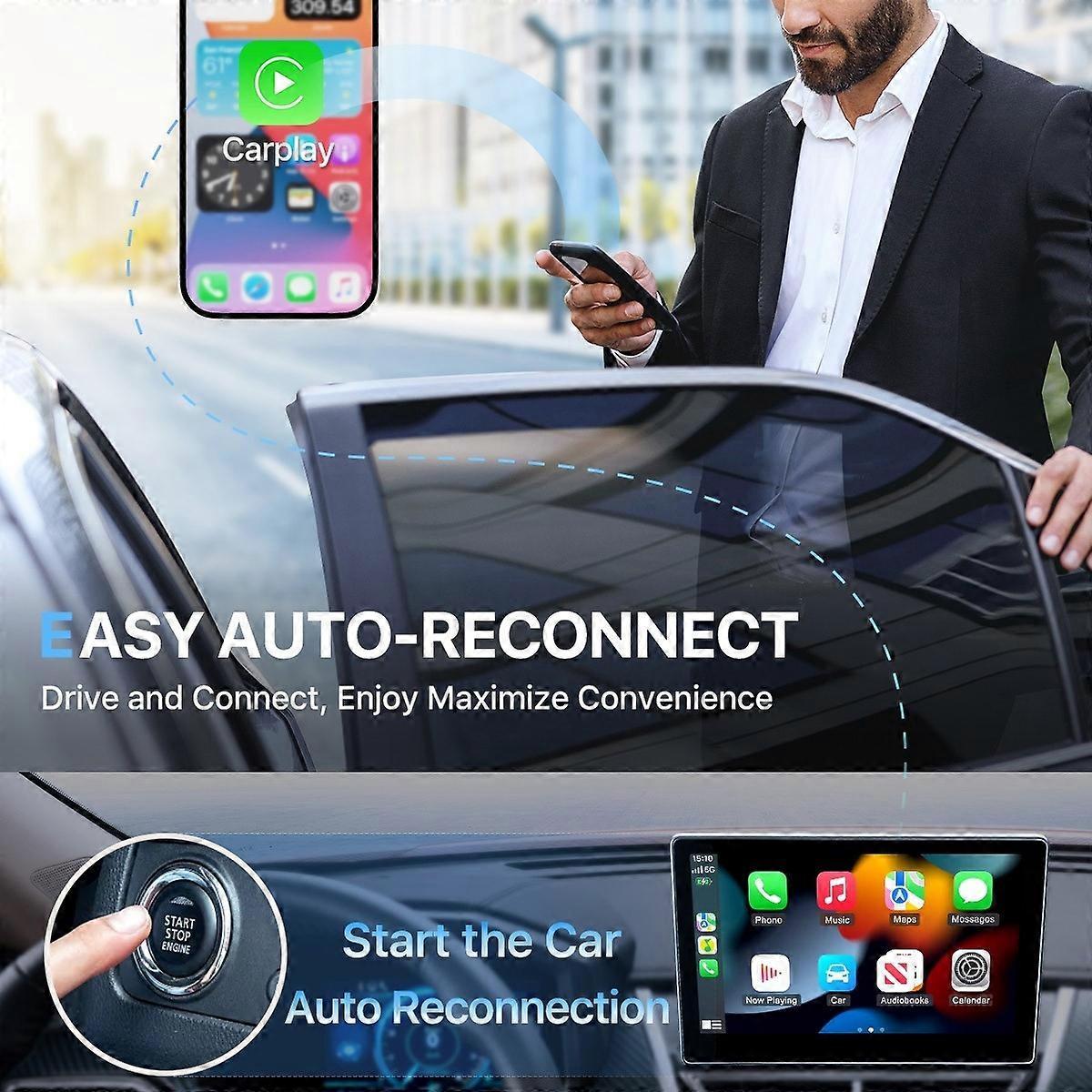 USB Wireless CarPlay Adapter, Plug & Play Dongle