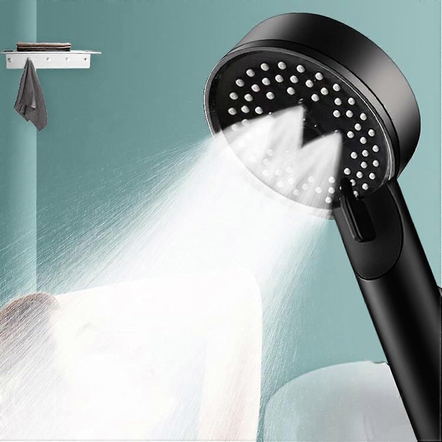 High Pressure Adjustable Shower Head with 1.5M Hose, Anti-Limescale