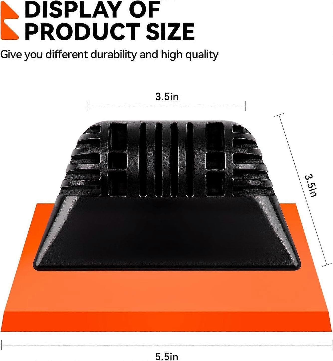 Window Tint Squeegees Non-Slip Rubber Handle 2 Piece Orange