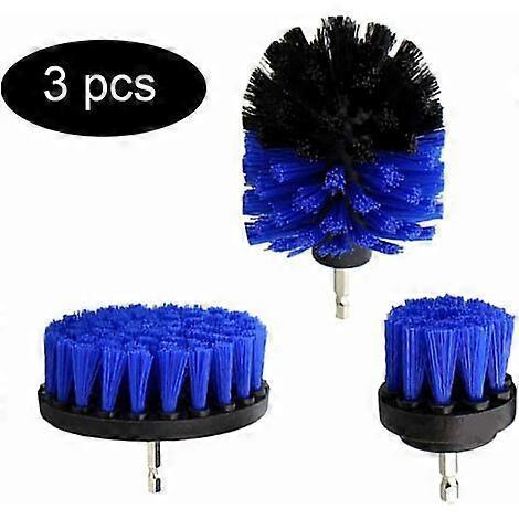 3pcs Drill Cleaning Brush Set for Tile, Kitchen & Toilet
