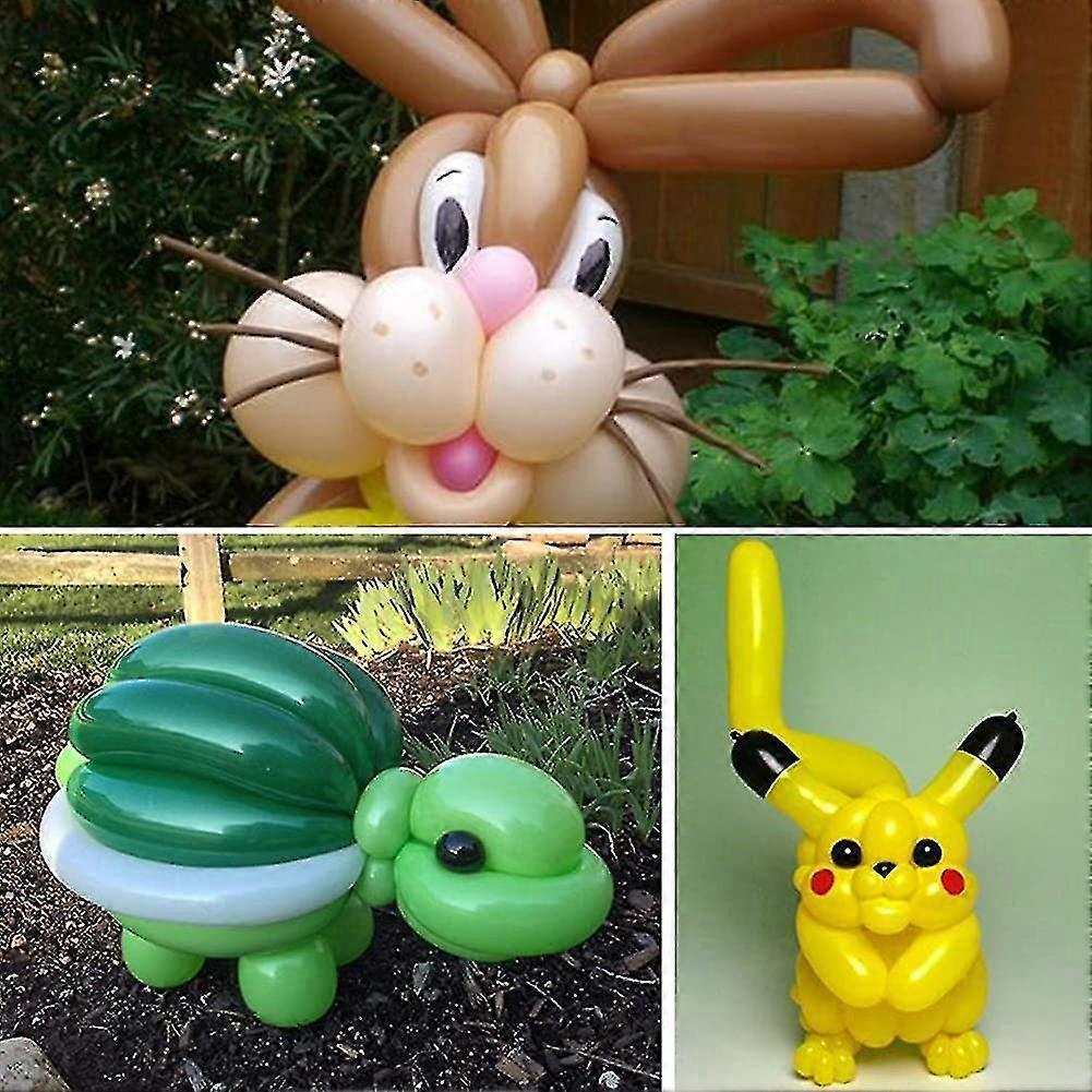 200pcs Modeling Animal Balloons with Balloon Pump for Party Decoration