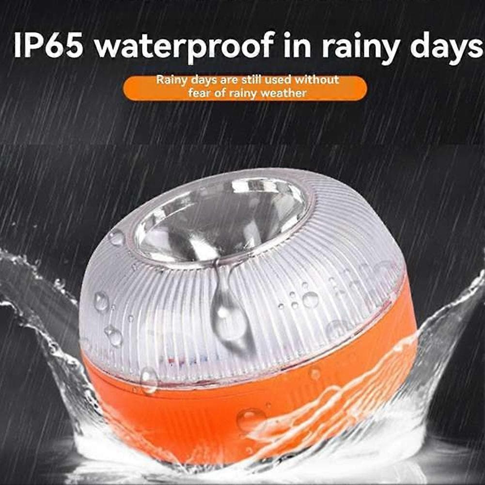 Emergency LED Warning Lights 3PCS High-Visibility Traffic Security Lamp White Yellow