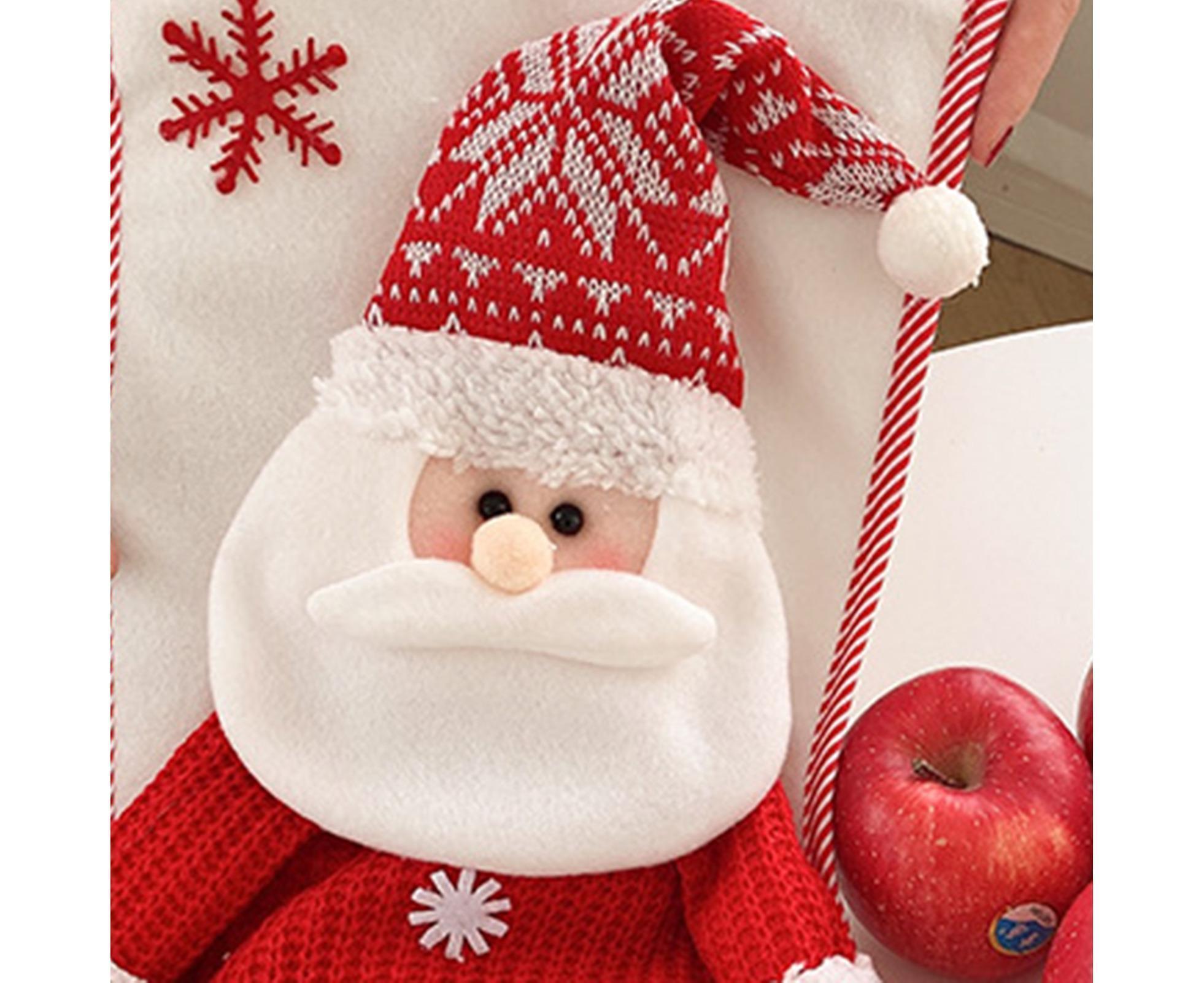Large Capacity Xmas Stocking-White