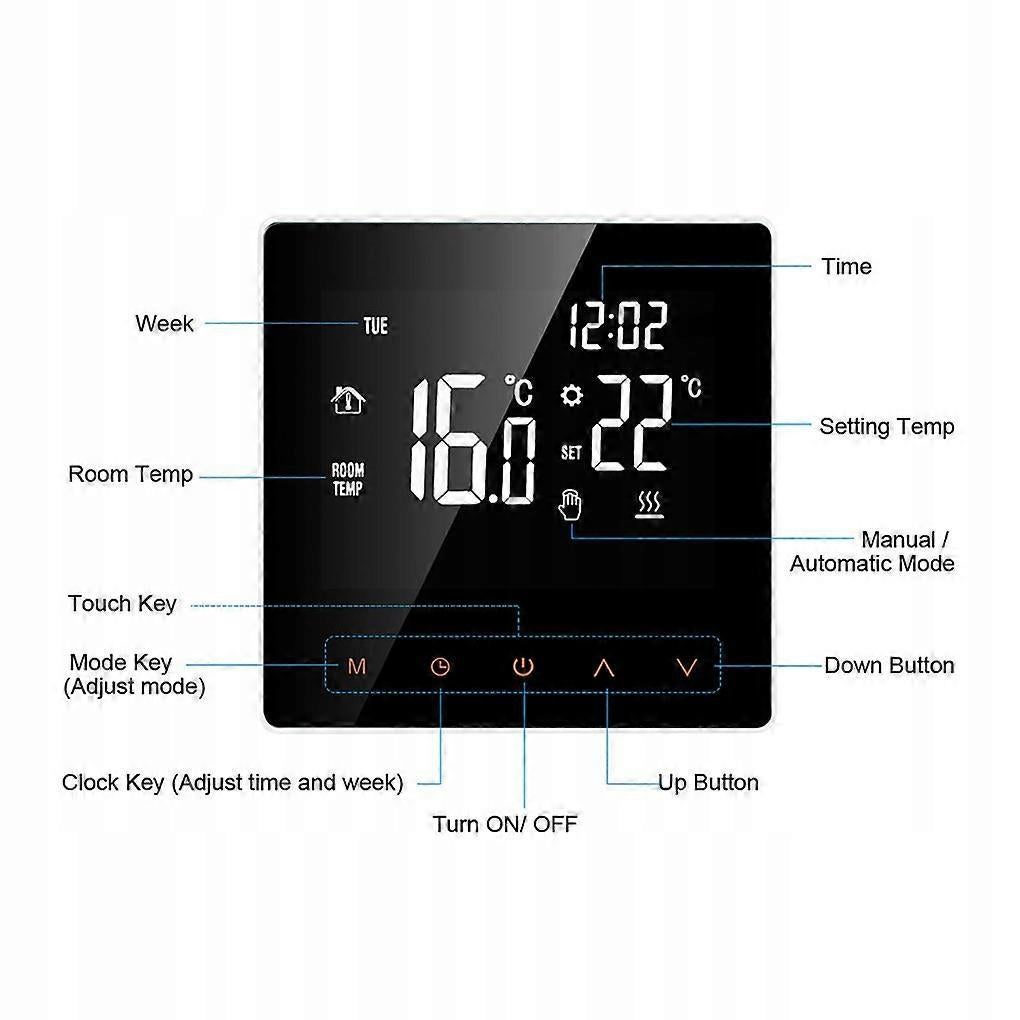 WiFi Smart Thermostat Digital Temperature Controller for Home Heating System