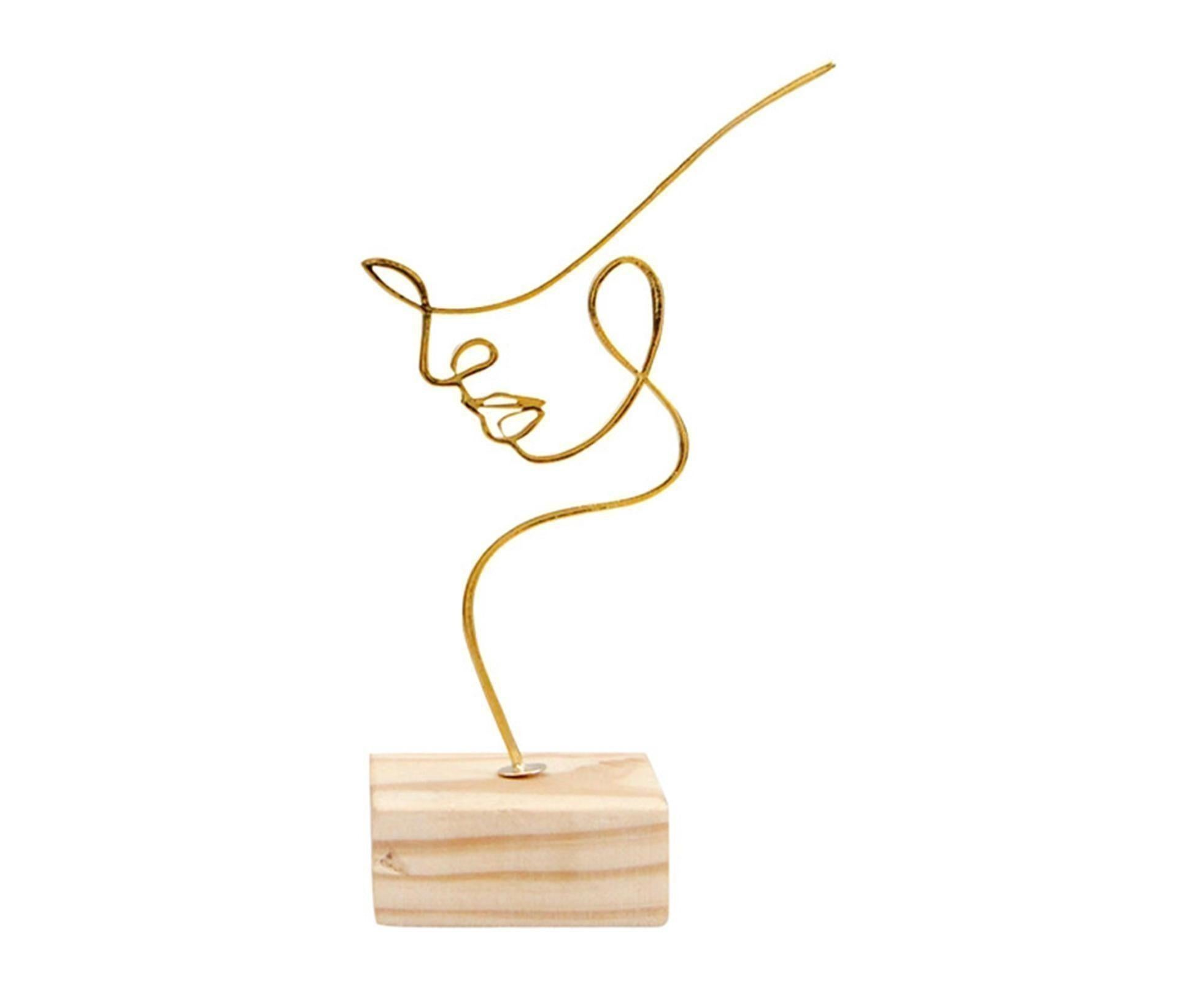 Artistic Sculpture for Home-Golden S