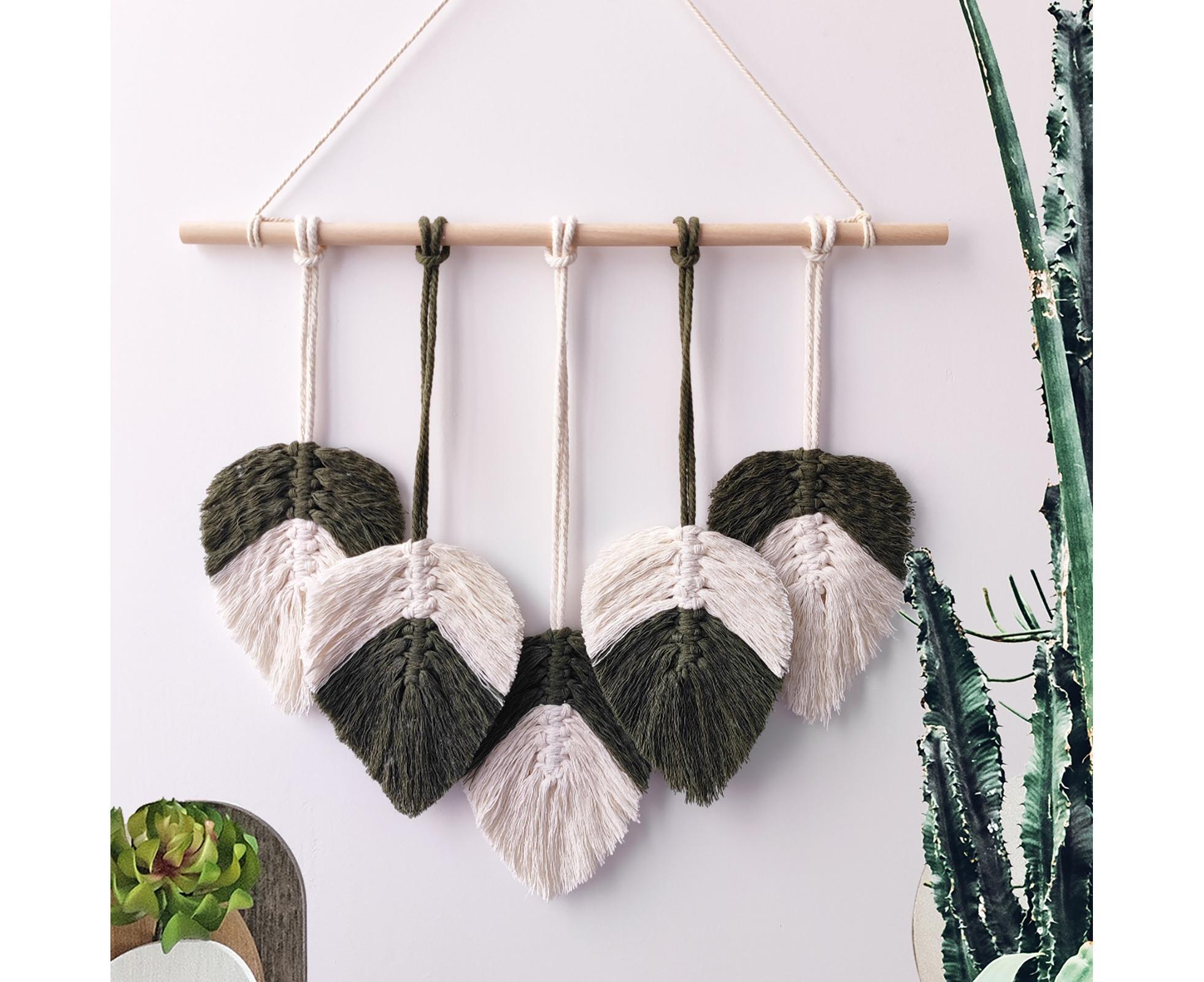 Bohemia Macrame Wall Hanging-Atrovirens