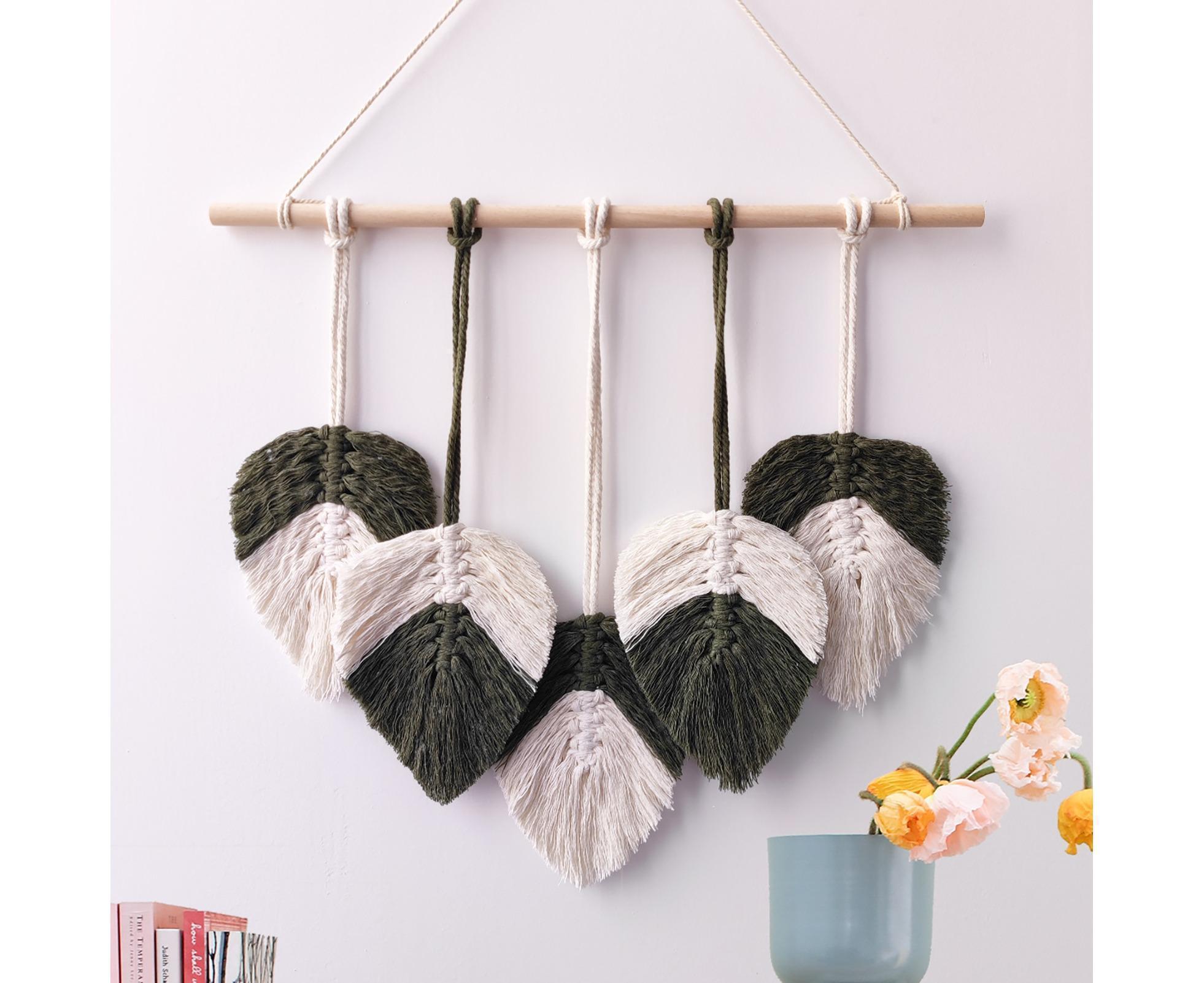 Bohemia Macrame Wall Hanging-Atrovirens