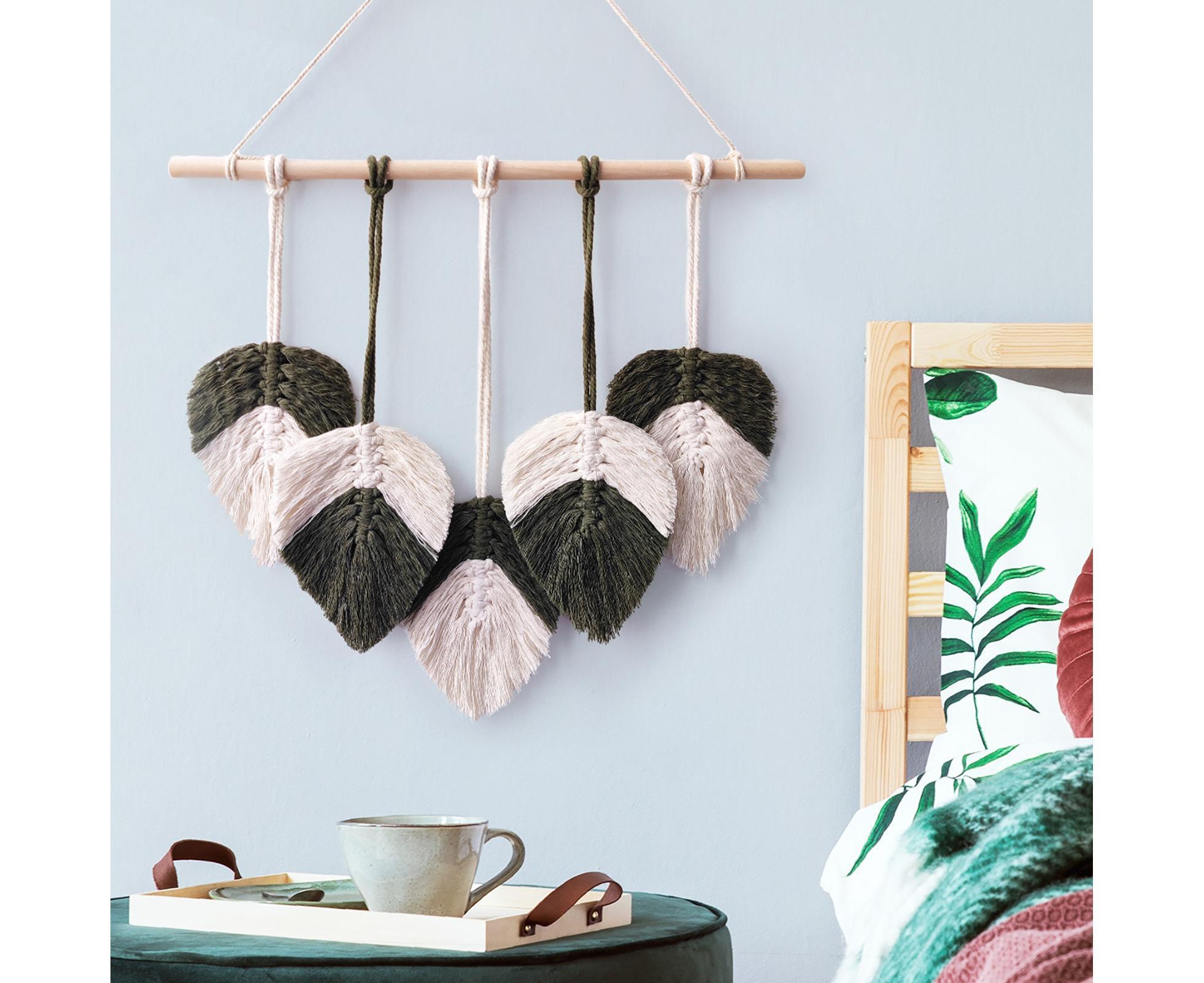 Bohemia Macrame Wall Hanging-Atrovirens