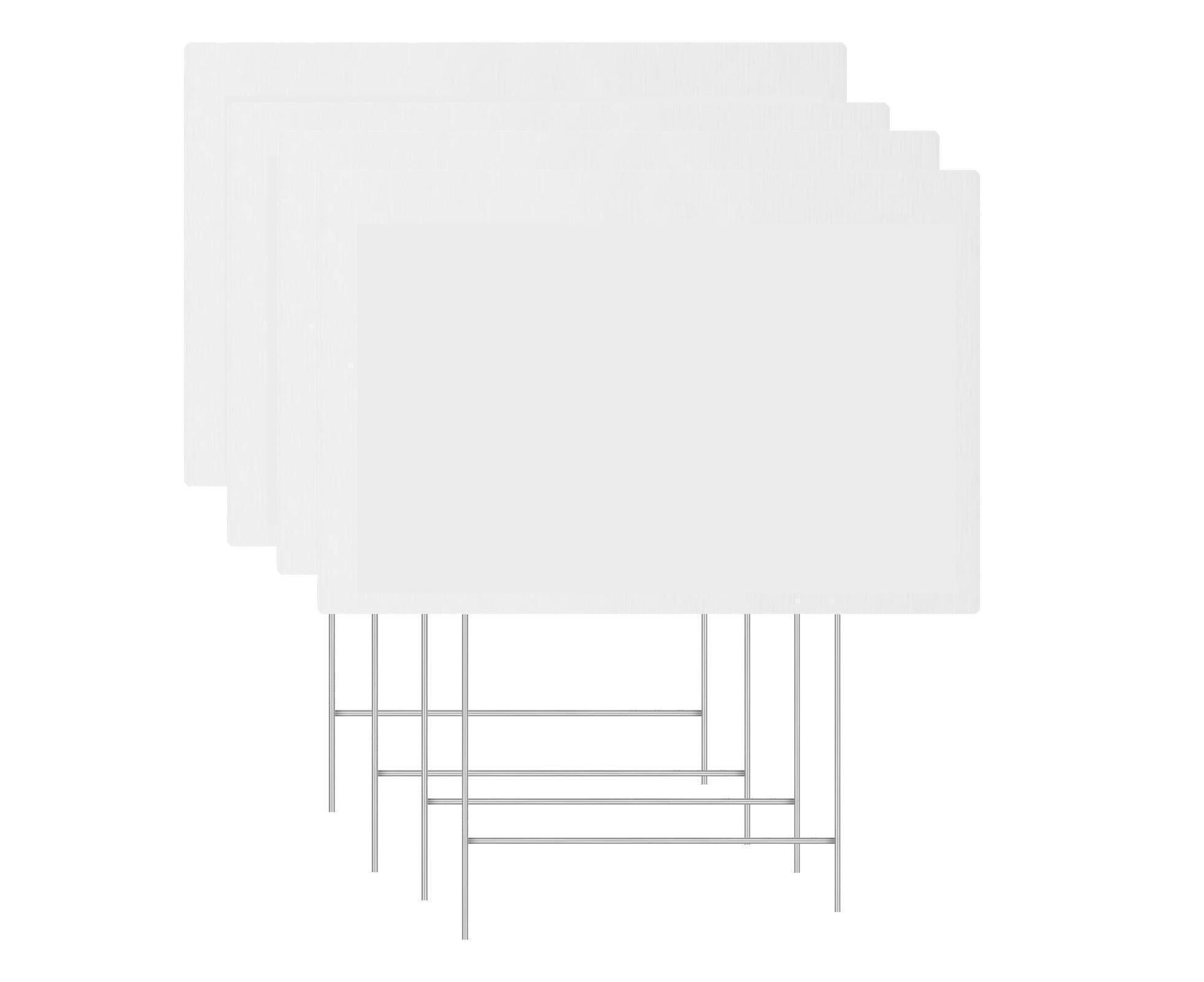 4Pcs Blank Yard Signs with H Stakes - 4pcs