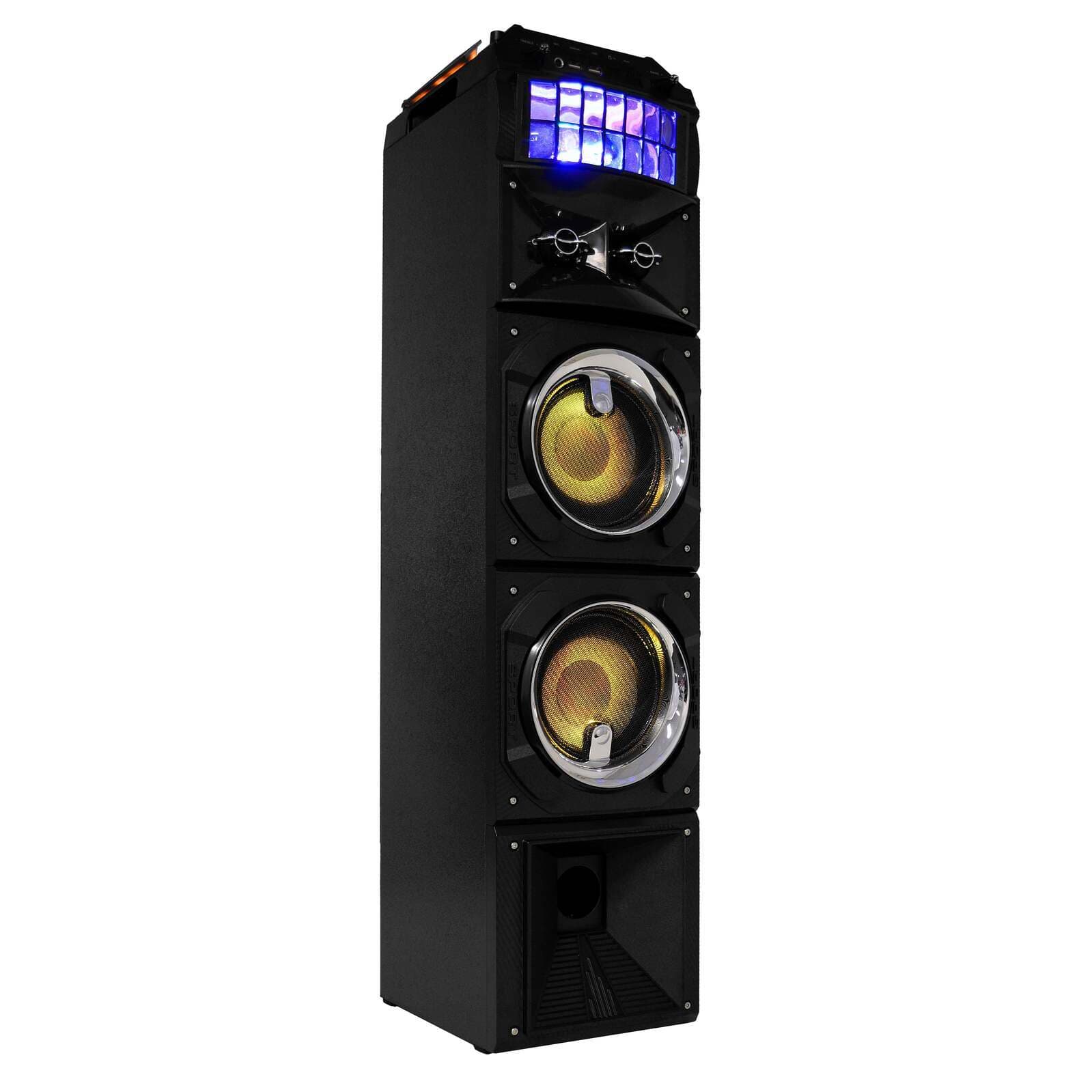 LED Stage Lights Wireless Streaming Speaker 80W RMS 15.4cm Dual Woofers