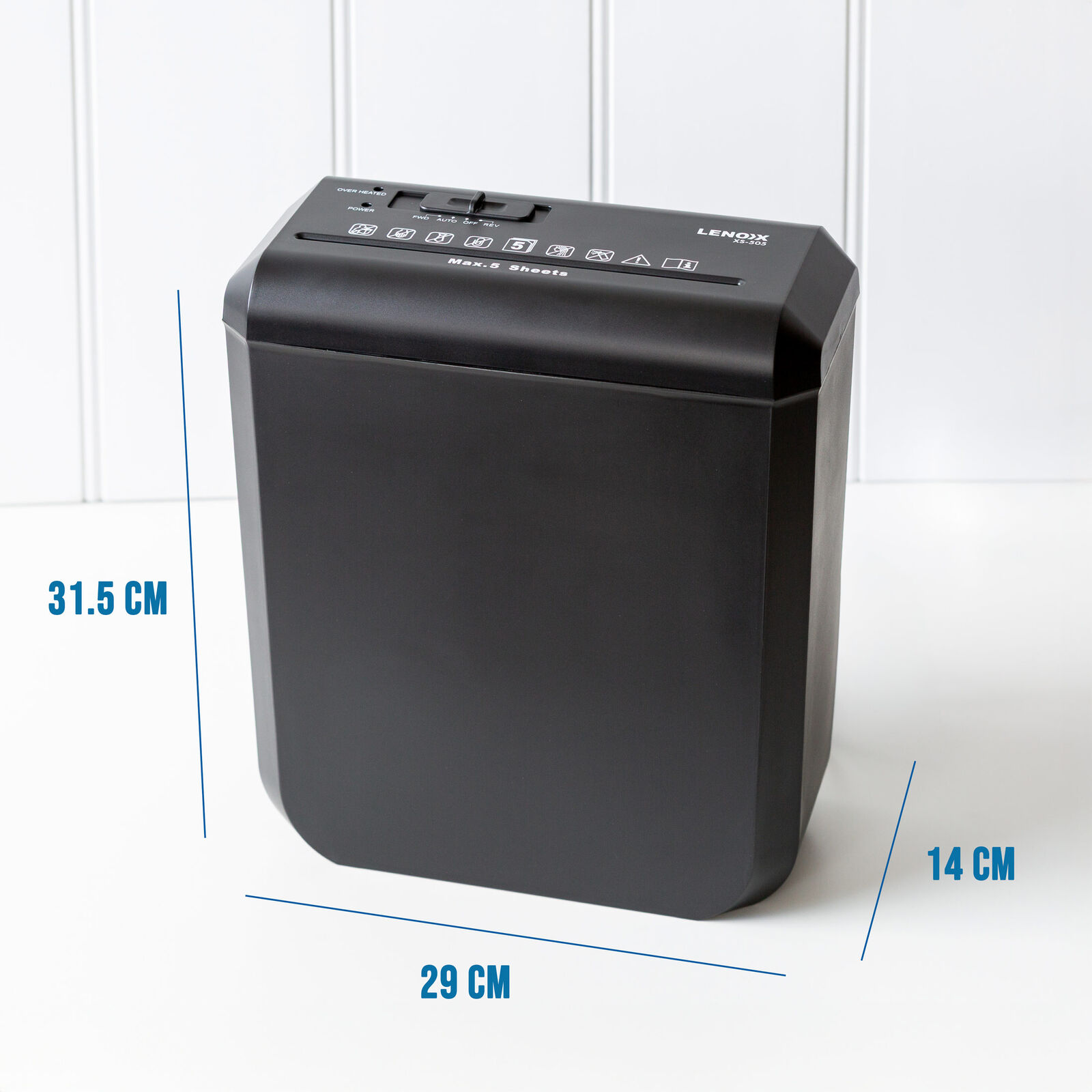 Home & Office Shredder, 5 x A4 At Once, Auto Start/Stop Function