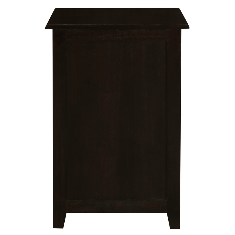 Tasmania 3 Drawer Lamp Table (Chocolate)