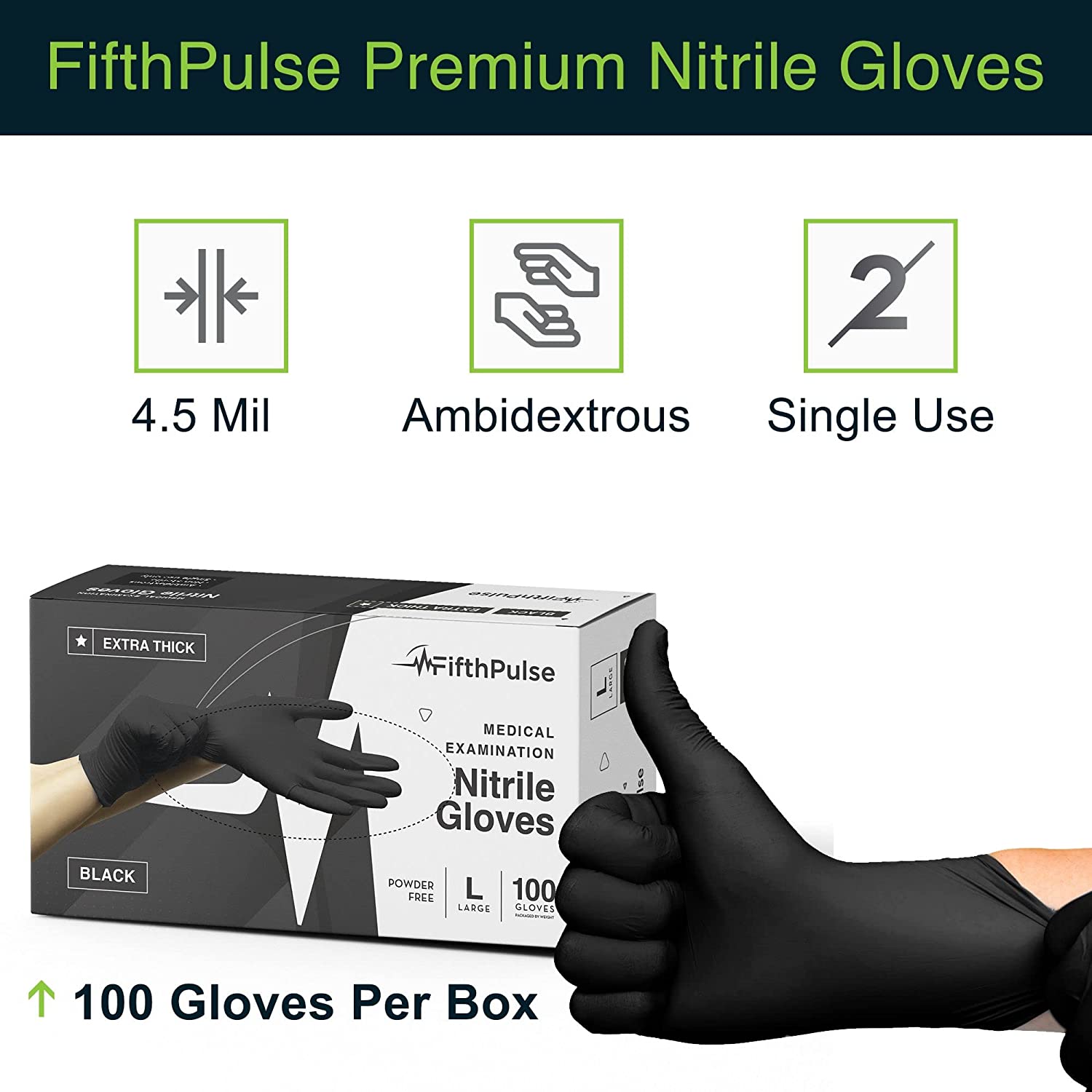 6g Flexible Disposable Nitrile Gloves For Mechanic Work Food Prepa 100pcs M