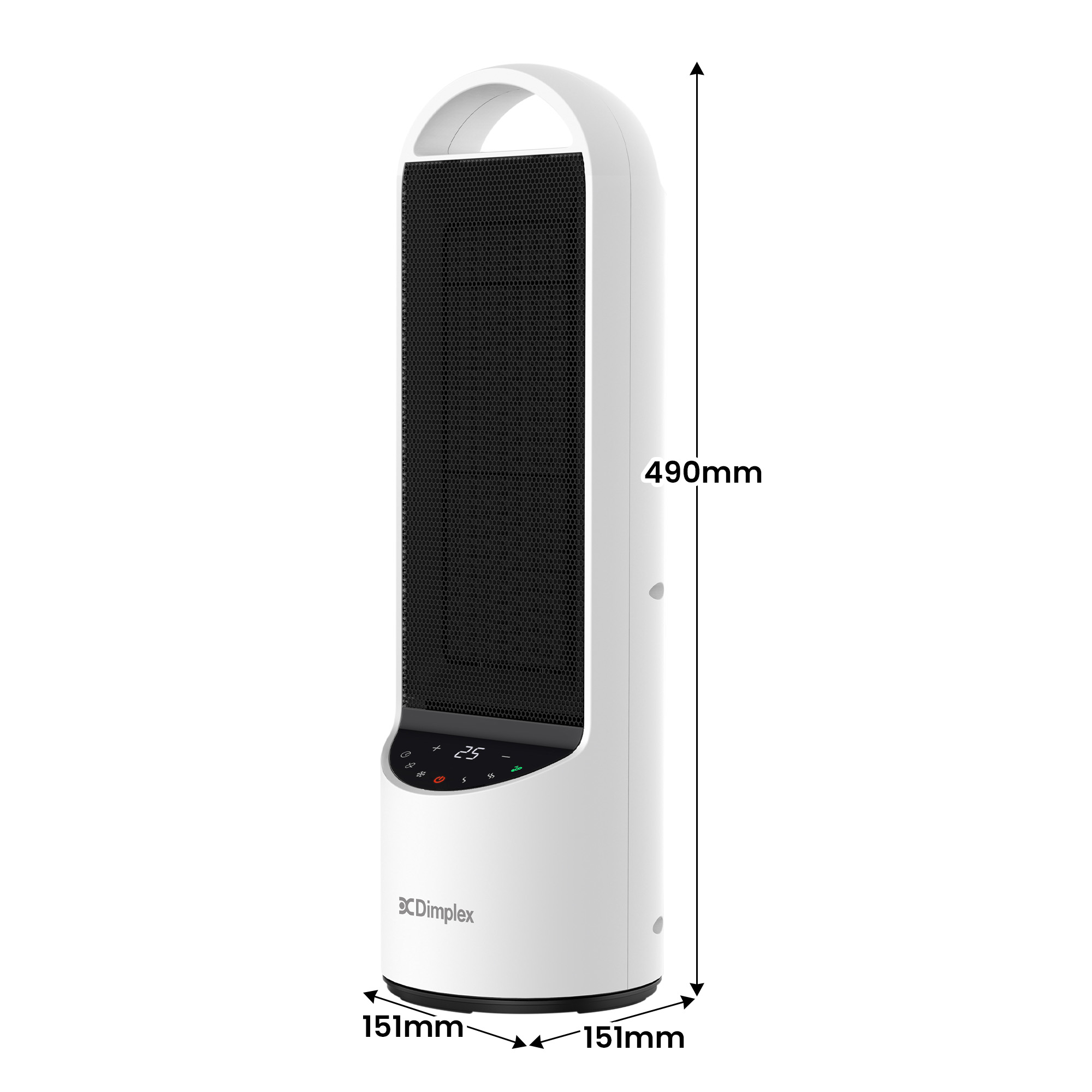 Dimplex 2kW Digital Ceramic Portable Space Heater, Quiet Oscillating Personal Electric Heater with Eco Mode