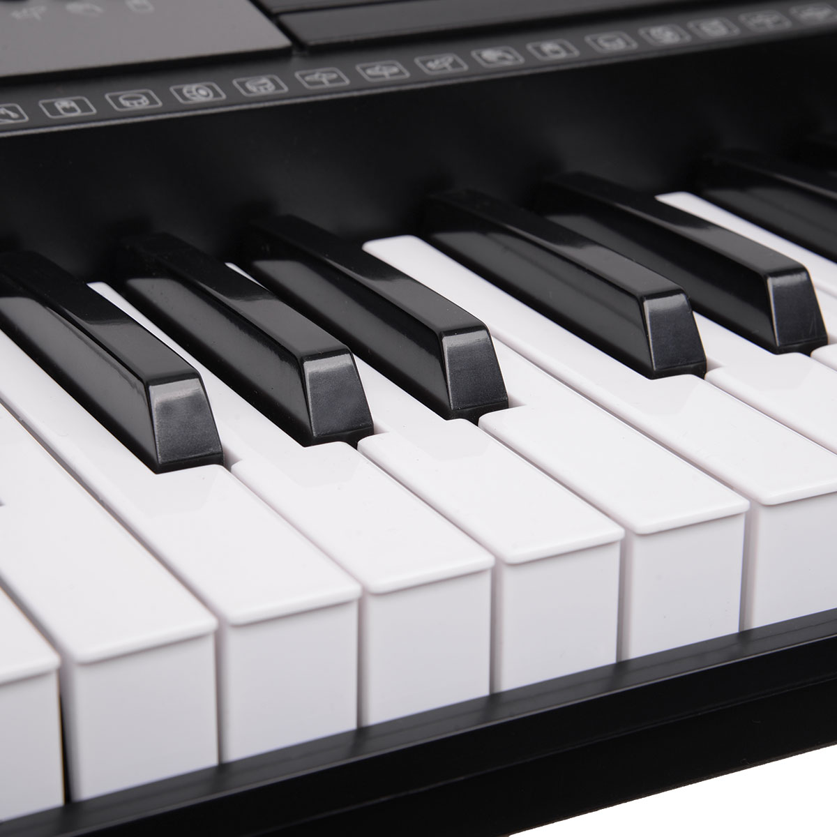 Karrera 61 Key Portable Electronic Keyboard Piano with Stand & Music Holder - Beginner Digital Piano, Black