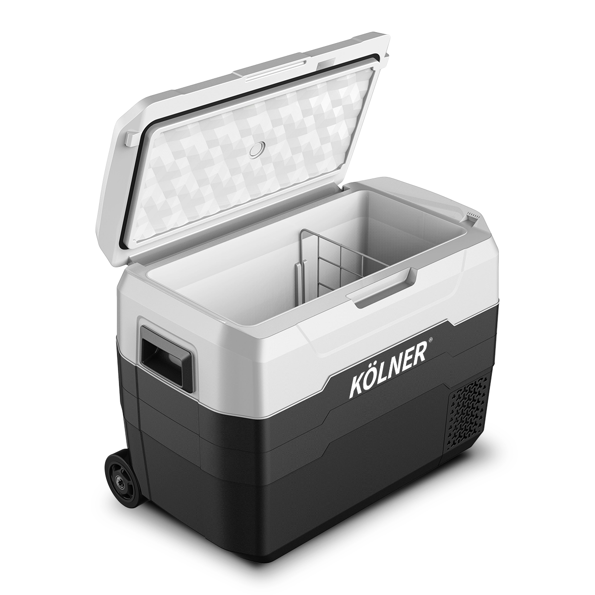 Kolner 40L Portable Fridge Freezer 12V 24V 240V Compressor Cooler Car Camping Refrigerator with Trolley Wheels