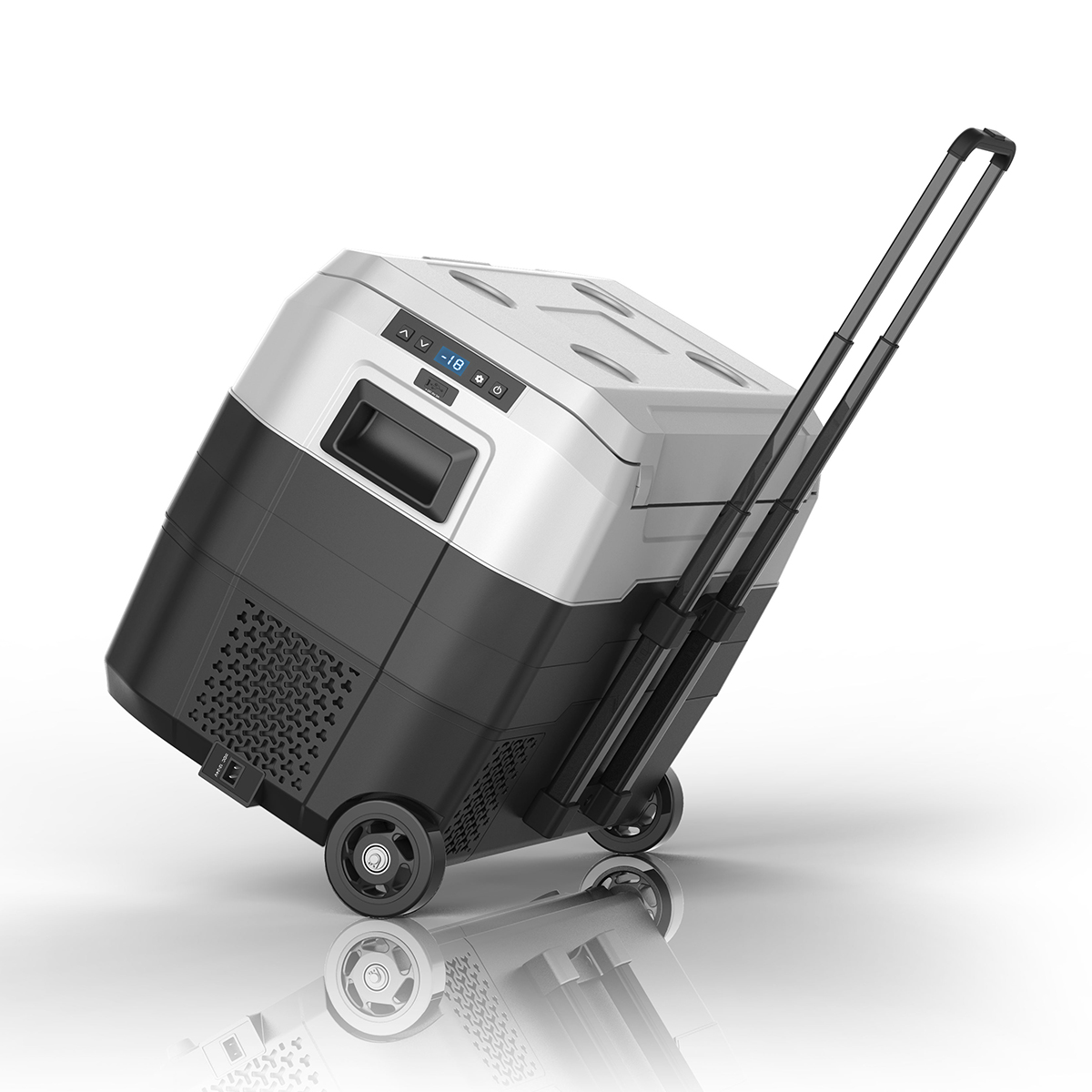 Kolner 40L Portable Fridge Freezer 12V 24V 240V Compressor Cooler Car Camping Refrigerator with Trolley Wheels