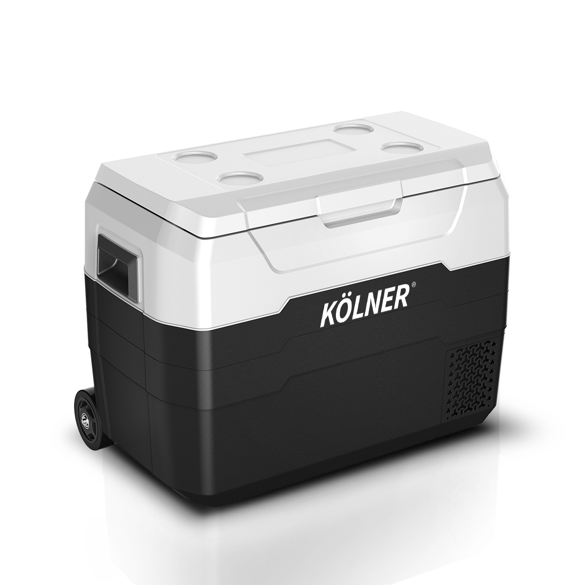 Kolner 40L Portable Fridge Freezer 12V 24V 240V Compressor Cooler Car Camping Refrigerator with Trolley Wheels