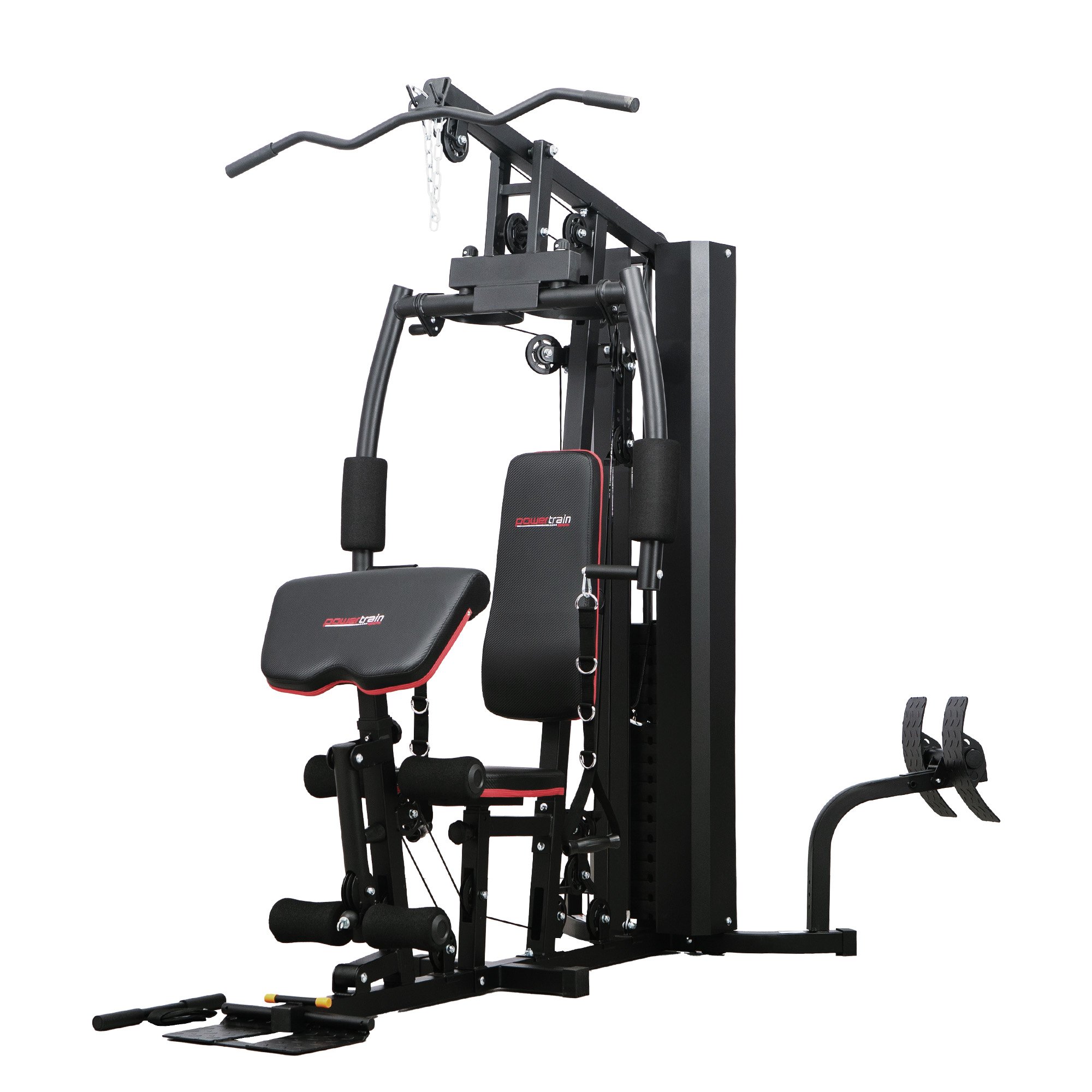 Powertrain JX-89 Multi Station Home Gym 68kg Weight Stack Cable Machine with Leg Press, Chest Press & Lat Pulldown