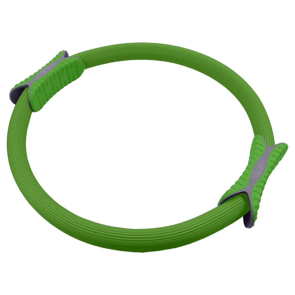 Powertrain 40cm Pilates Ring Magic Fitness Circle Dual Grip Handles for Yoga Core Thigh Workout Resistance - Green