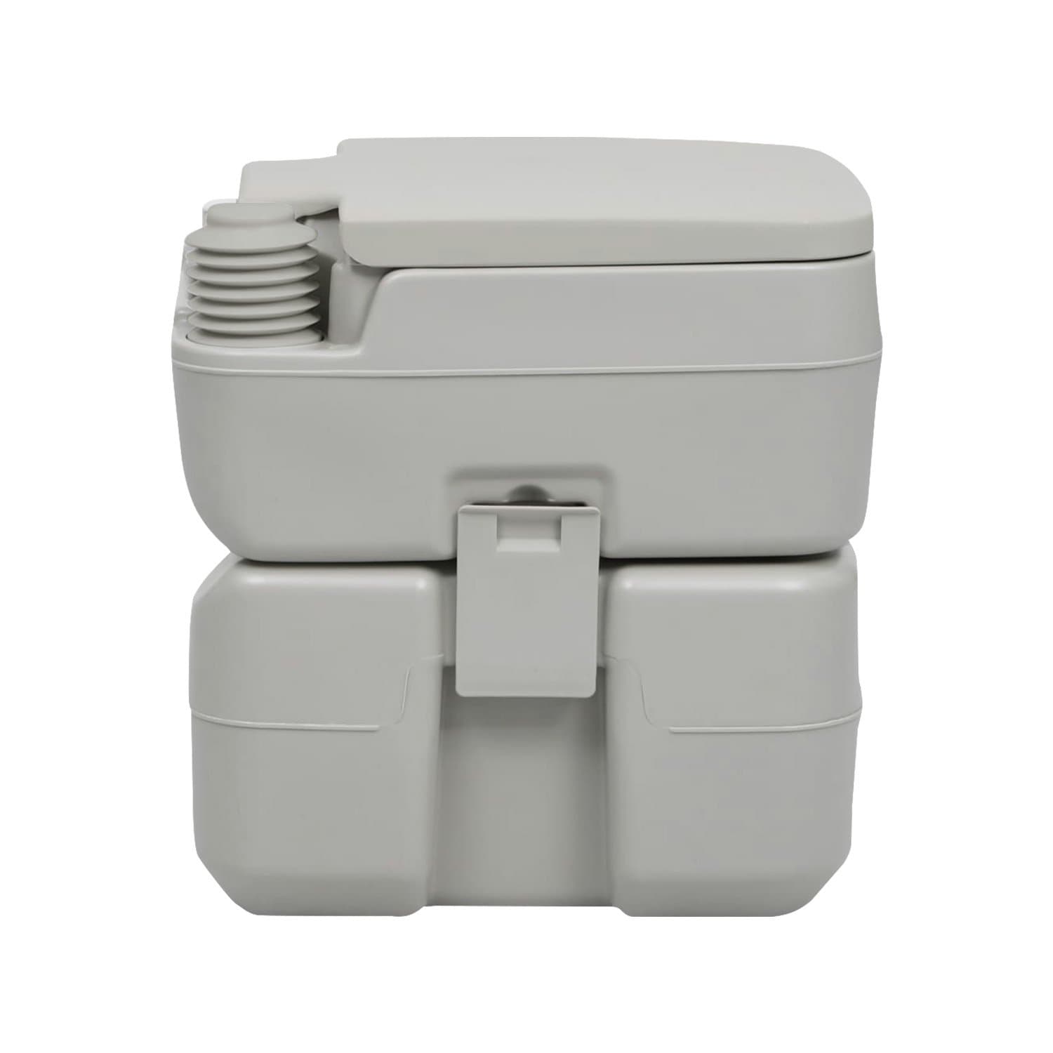 Portable Toilet Press Flush Pump 20L Durable PE ABS Scratch Resistant Matte Finish Outdoor Camping