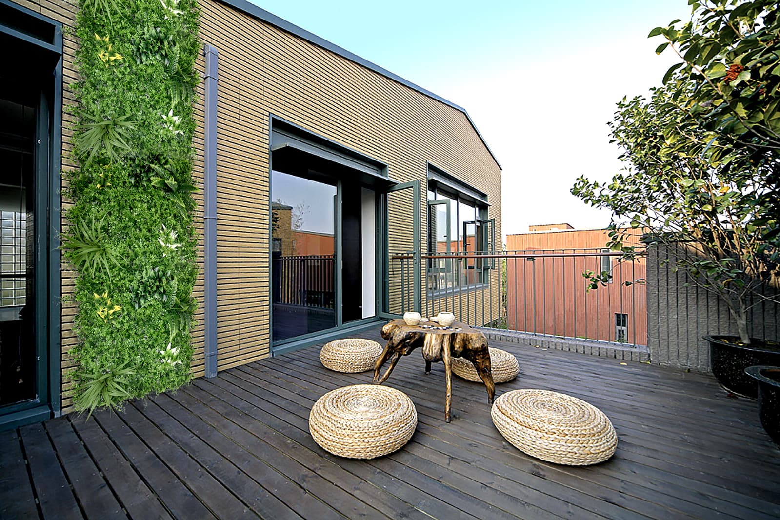 Artificial Plant Wall Grass Panels Vertical Garden 1X1M Green