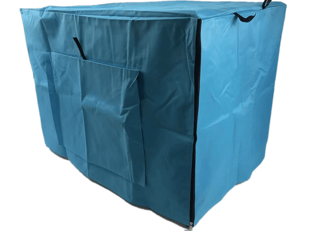 Collapsible Crate Cover 36 Inch Blue 600D Oxford Canvas for Dog Cat Rabbit