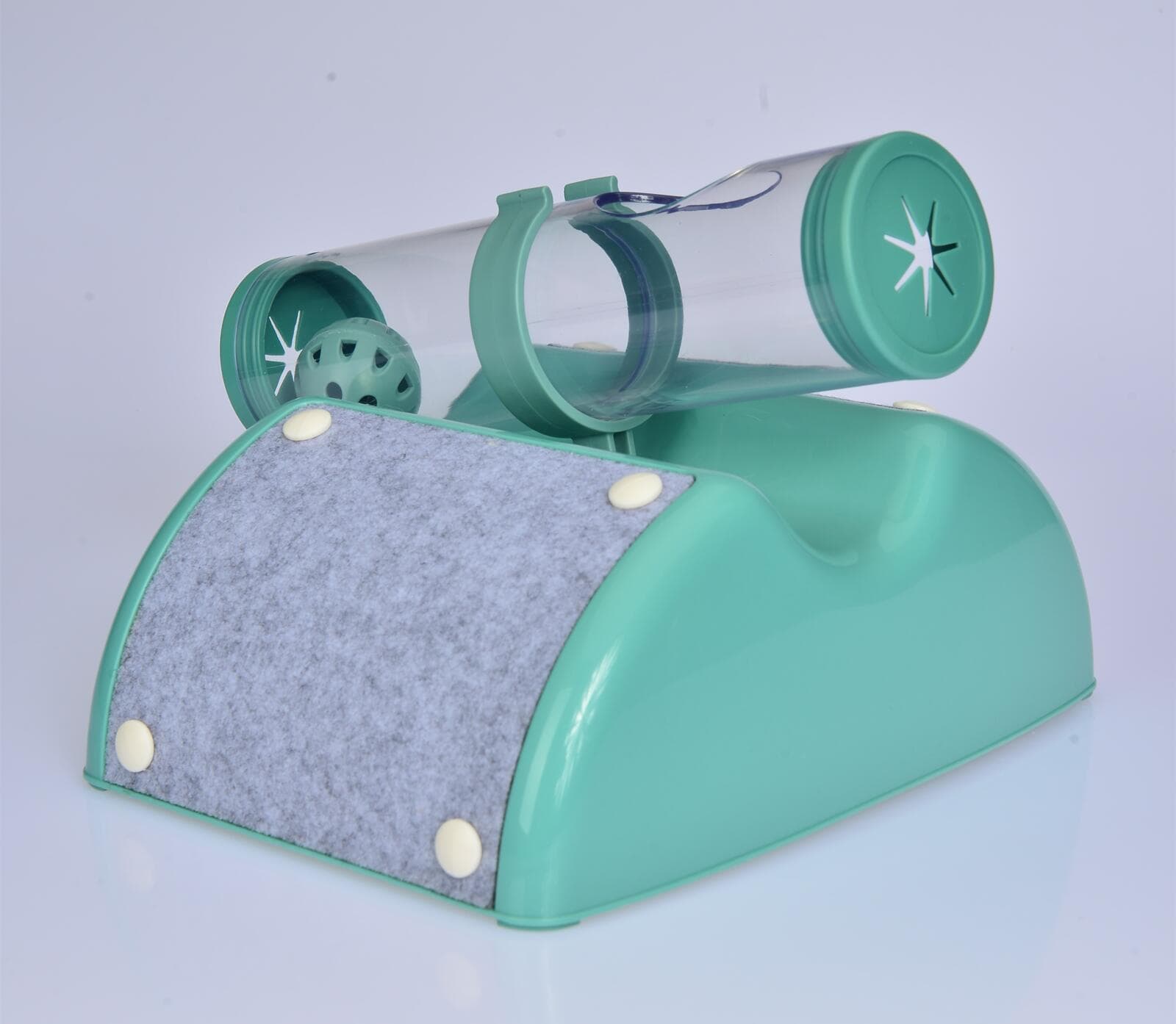 Cat Toy Set Interactive Peek Hunting Toy 28cm x 26cm x 18cm Green