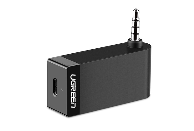UGREEN Wireless Bluetooth 4.1 Music Audio Receiver Adapter with Mic & Batery - black (30348)