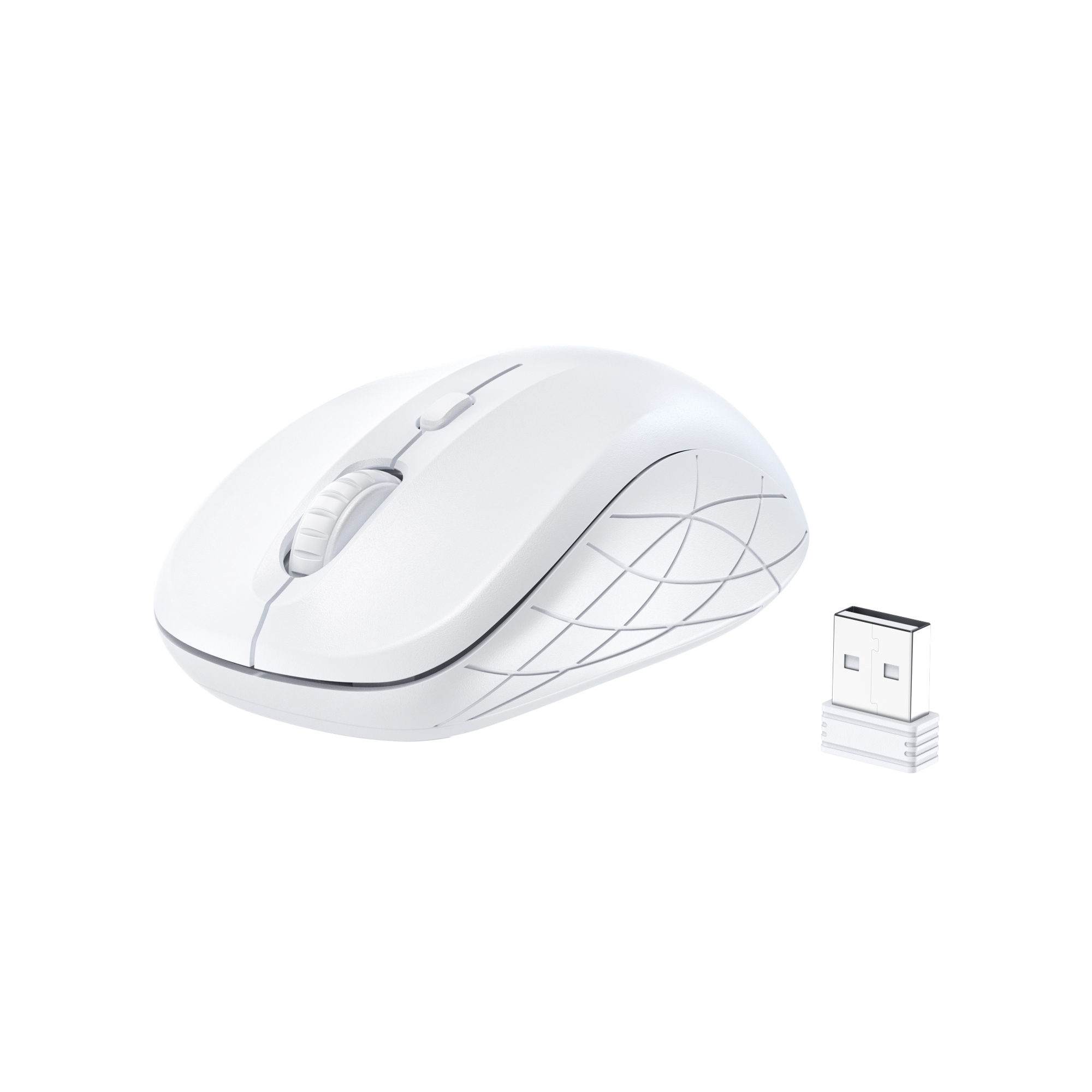 Choetech KB-002-WH single-mode 2.4G wireless mouse, white